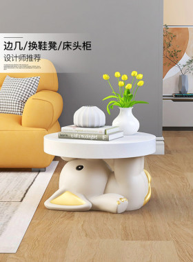 大象客厅落地式装饰品沙发边桌电视柜家居配件咖啡桌床头柜装饰乔