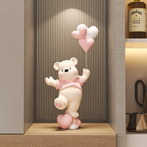 可爱的奶油风小熊摆件