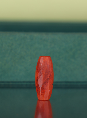 寻找家川料南红桶珠无相珠20号直径10.53x长度24.5mm散珠锁骨配珠