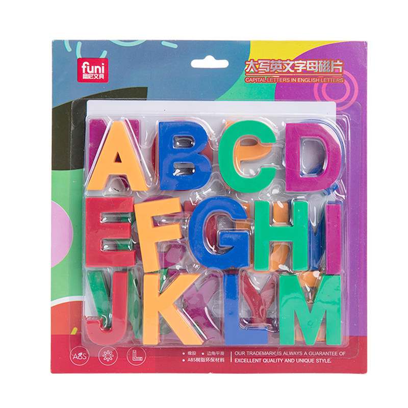 26个字母磁片大写小写教学白板吸铁石冰箱贴儿童早教教师英语拼音教