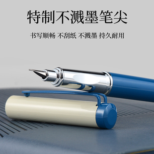 罗氏正姿钢笔0.38mm暗尖中小学生练字钢笔高颜值成人硬笔书法钢笔3.4口径可换墨囊吸墨两用式免费刻字