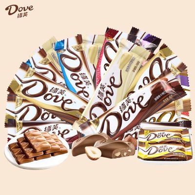 43g德芙牛奶巧克力榛仁葡萄干奶香白袋装2026年7月到期