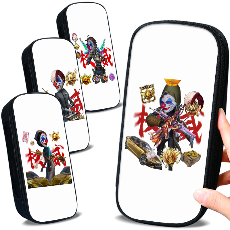 艾思度印花帆布卡通款大容量笔袋