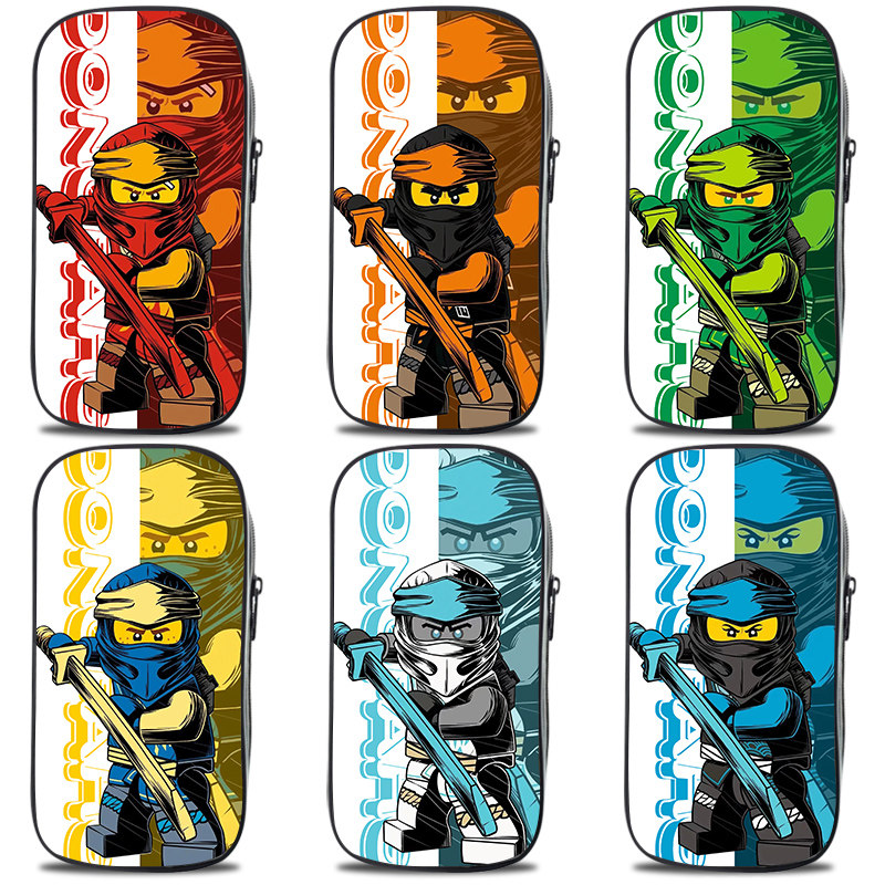 幻影忍者帅气炫酷个性笔袋男孩文具盒男生铅笔盒男童幼儿园小学生初中生大容量&middot;多功能防水耐脏新款ins便携