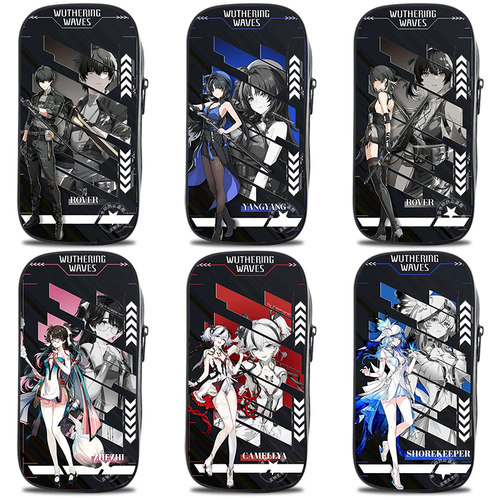 艾思度印花帆布卡通大容量笔袋