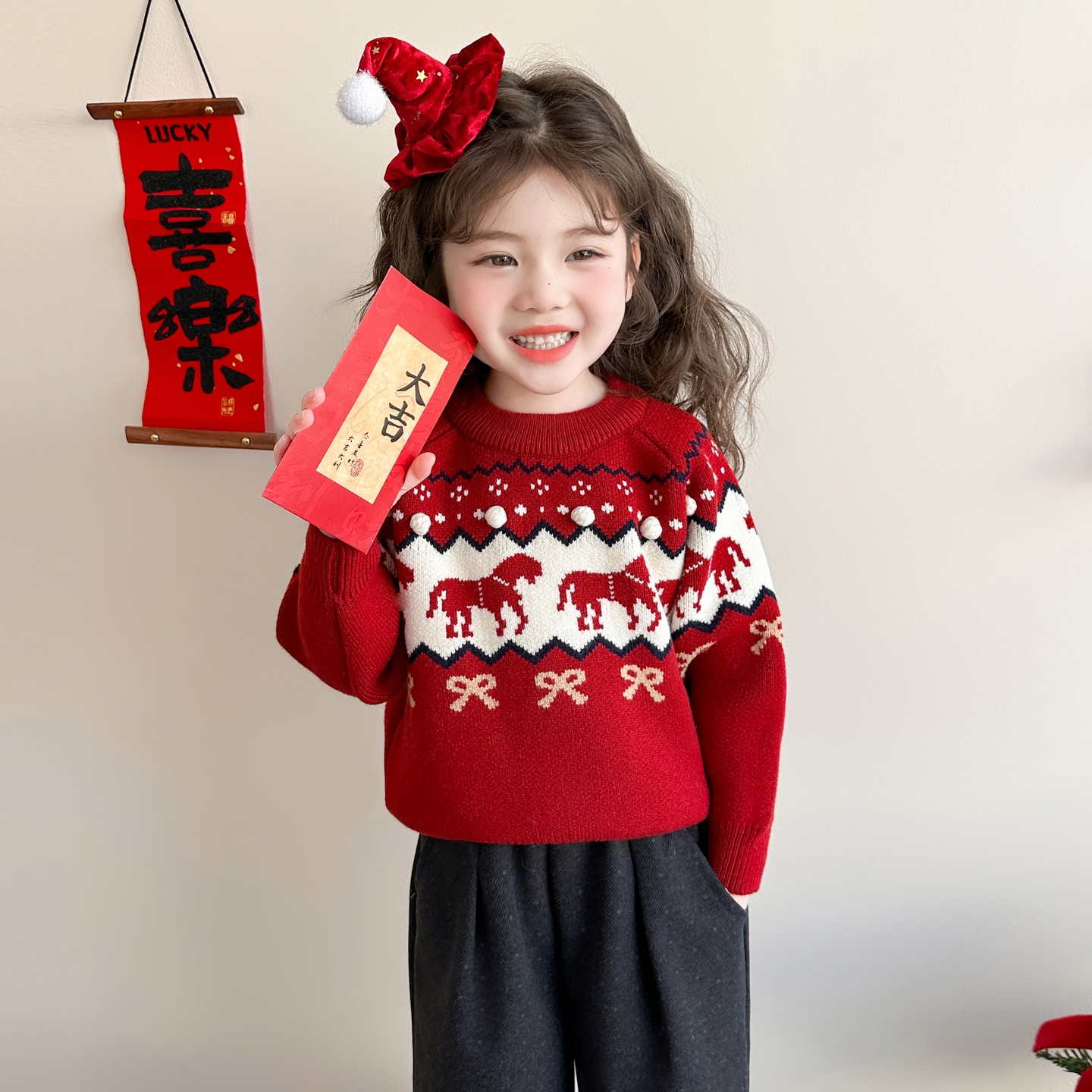 女童毛衣冬装2025新款洋气