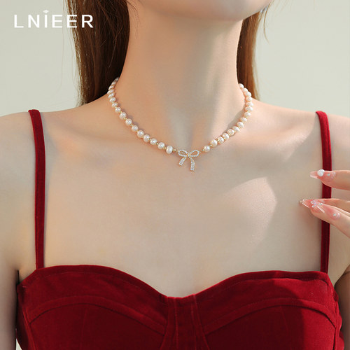 LNIEER天然珍珠女项链高级感百搭