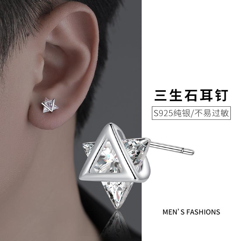 LNIEER925纯银小众高级感男耳钉
