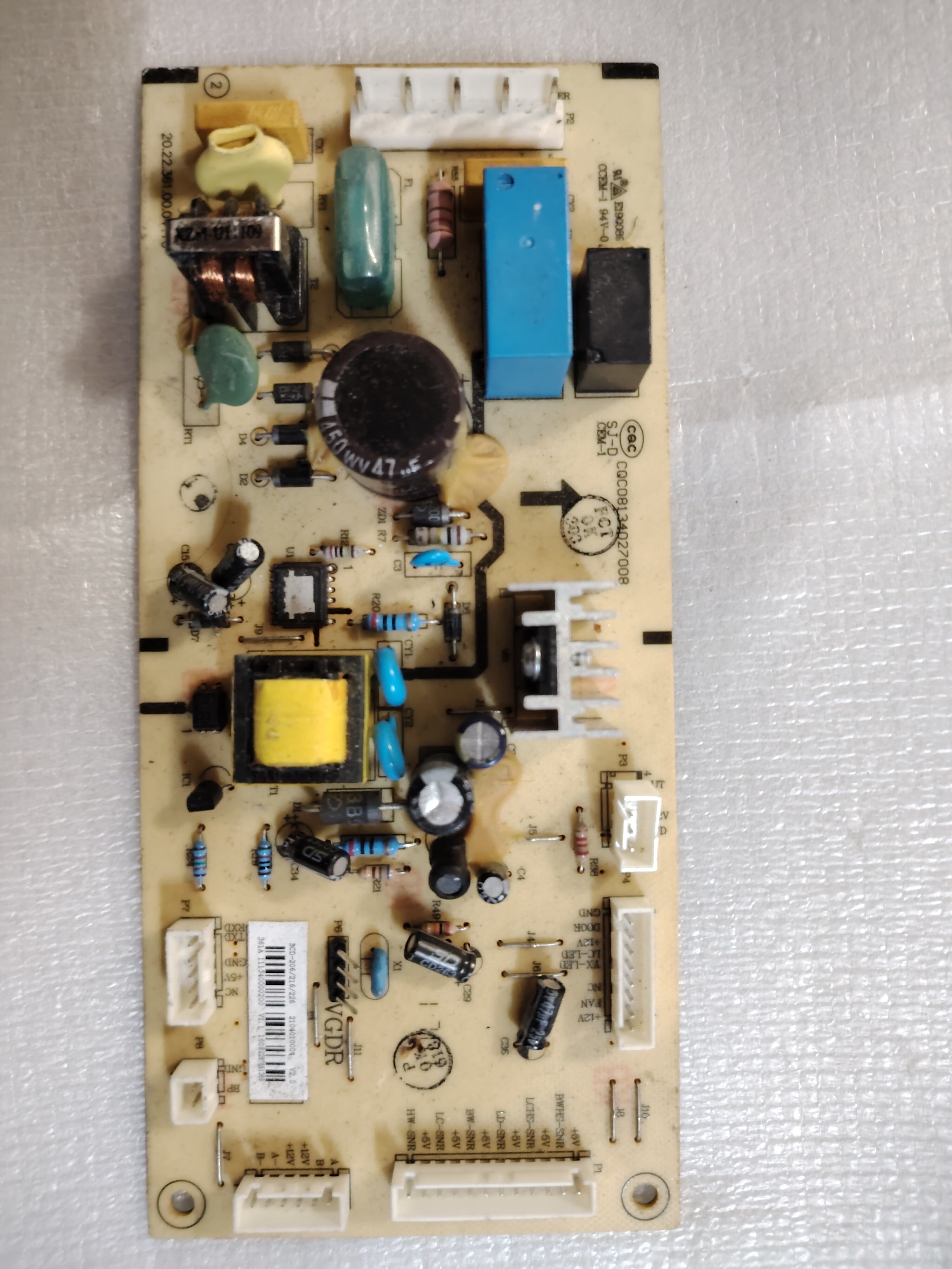 TCL冰箱电脑板BCD-206主板