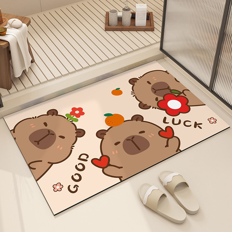 浴室地垫硅藻泥防滑门垫门口脚垫卫生间吸水垫进门垫厕所地毯垫子,居家布艺,家用脚垫,淘宝优惠券,粉丝福利购,淘宝优惠卷