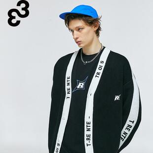 33潮牌针织衫纯棉纱线材质亲肤舒适宽松廓形时尚针织衫