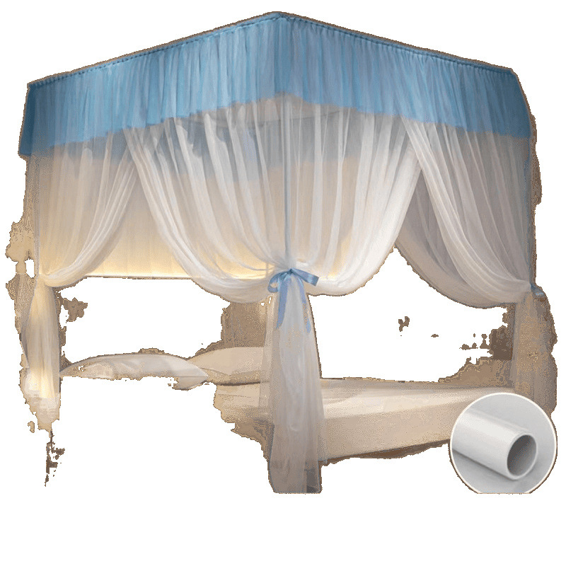 宫廷公主风落地三开门蚊帐1.5x2.0m蚊帐家用卧室1.8x2m防水新