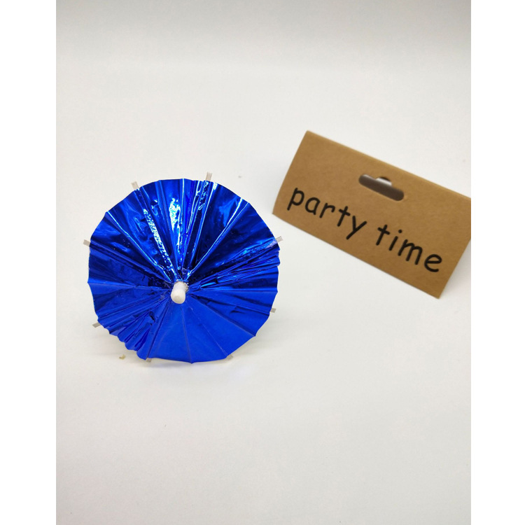 【铝箔伞签】鸡尾酒派对party装饰品小纸伞小伞签类生日蛋糕插签