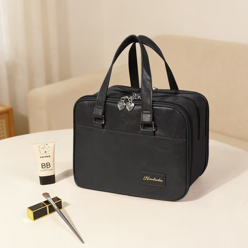 防水便携手提化妆包女大容量时尚复古高级感大号收纳包旅行洗漱包,收纳整理,化妆包,淘宝优惠券,粉丝福利购,淘宝优惠卷