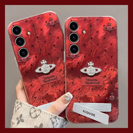 适用三星s23ultra手机壳s24plus立体s21西太后s10+支架s22红色s20新年note10蛇年s9本命s23fe过年s8十noto20