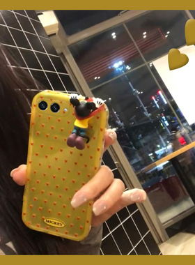 适用三星zflip7手机壳zflip7fe立体zfold7趴趴折叠屏米奇galaxy卡通huawei可爱米老鼠爱心黄色新款硅胶软壳女