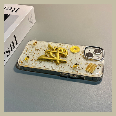 马年发财铜钱适用oppoa5pro手机壳a2por金色a58x元宝a72算盘a32立体a95a79金箔a97a78滴胶a3活力版a77a57潮牌