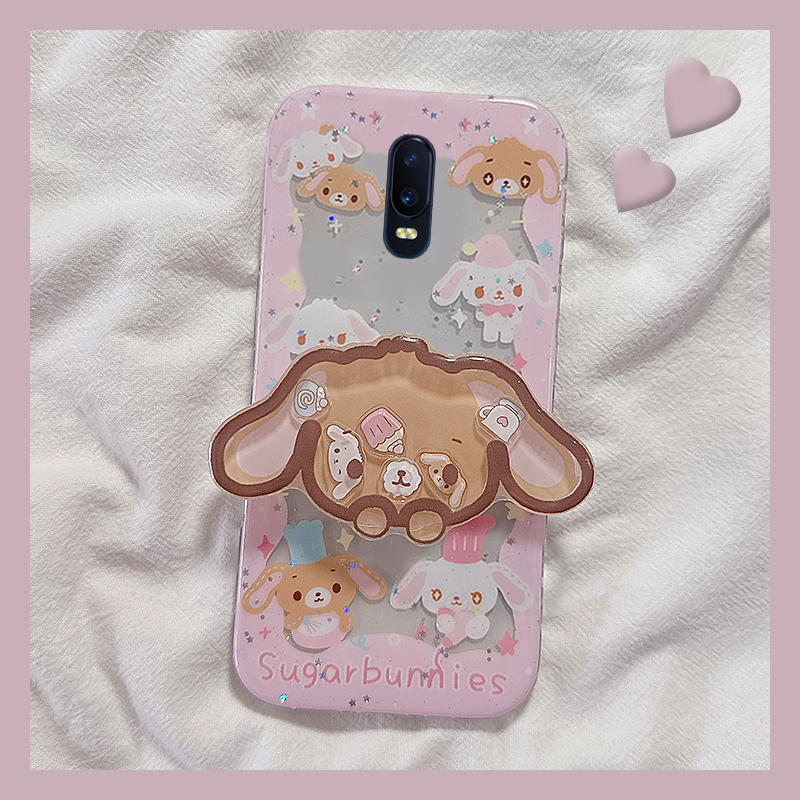 适用oppor17pro手机壳k1卡通r15立体r11s兔子r9带r9s摇摇乐r7plus支架r7s可爱r15梦境版r15x趣味oppo硅胶软壳