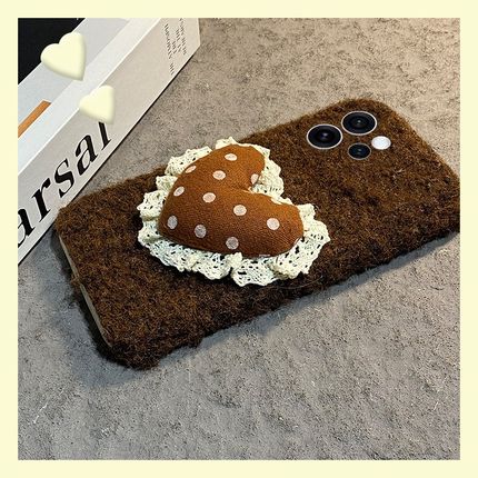 蕾丝波点爱心适用opporeno15手机壳reno14秋冬reon13pro+毛绒12简约11立体10冬天9毛茸茸ace2毛毛7se十oppo女