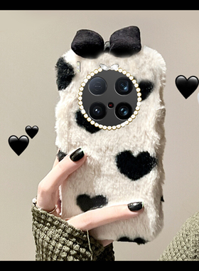 适用vivox200pro手机壳x200黑色x200promini爱心x100spro蝴蝶结x100ultra秋冬x90s毛绒x80冬天x90pro+x60vivo