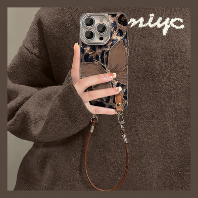 ins风适用小米红米note15pro+手机壳turbo4por豹纹14c蝴蝶13r油画12turbo带11挂绳10冰川纹9高级感3十redmi女