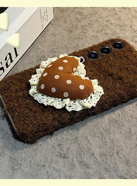 蕾丝波点爱心适用魅族22mini手机壳21note秋冬note16pro毛绒20简约18s立体17冬天16xs毛茸茸16thplus毛毛16t
