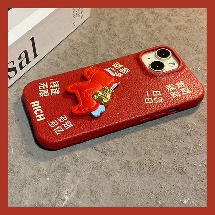2026日富一日适用opporeno15pro手机壳reno14新年reon13暴富12发财11小马10卡通9马年8红色7se仿皮6十oppo女p