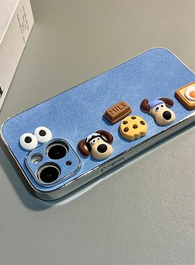 饼干掌门狗适用oppoa6手机壳a5pro蓝色a3por牛仔纹a2卡通a97立体a96可爱a93s简约a72a32创意a58x小众a57硅胶p