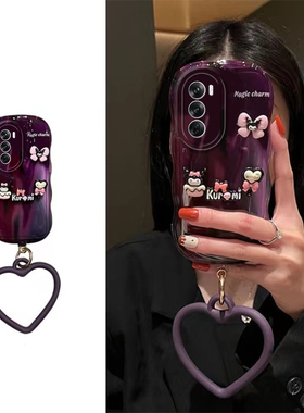 适用opporeno12手机壳reno12pro+立体reon11卡通10库洛米9水墨8晕染6紫色7se趣味4公仔3元气版2z波浪5k十oppo