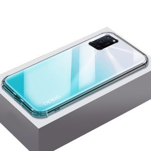 OPPO A56手机壳PFVM10硅胶oppoa55s气囊防摔软壳a565G透明外壳0popa55防爆全包镜头opp0a56保护套A55男女新款