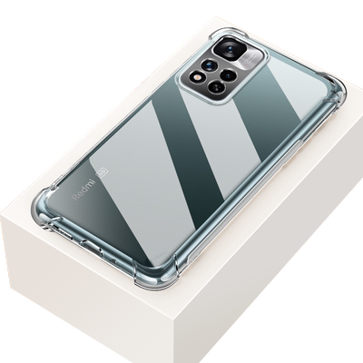 红米note10手机壳套气囊透明硅胶