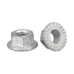 热镀锌法兰螺母 热侵锌法兰螺母锁紧螺母M8M10M12M14M16M20M16