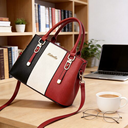 包包女2025新款时尚绣线妈妈包大容量中年女包单肩斜挎包