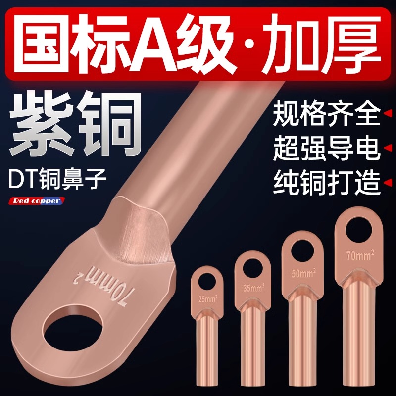 国标A级DT铜鼻子接线端101