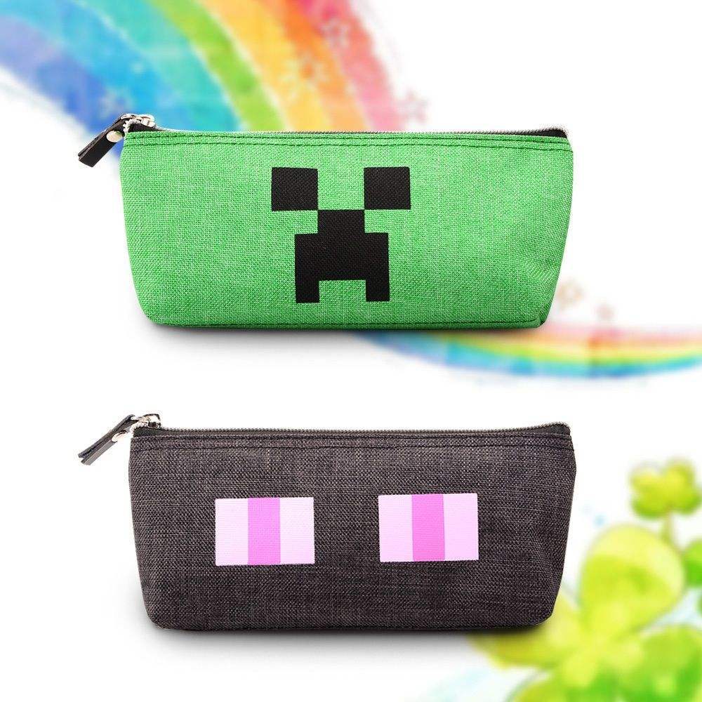 Minecraft我的世界 苦力怕末影人学生笔袋铅笔盒迷你 创意文具