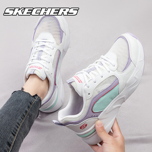 skechers斯凯奇透气镂空熊猫鞋女鞋官方旗舰店夏季轻便舒适运动鞋