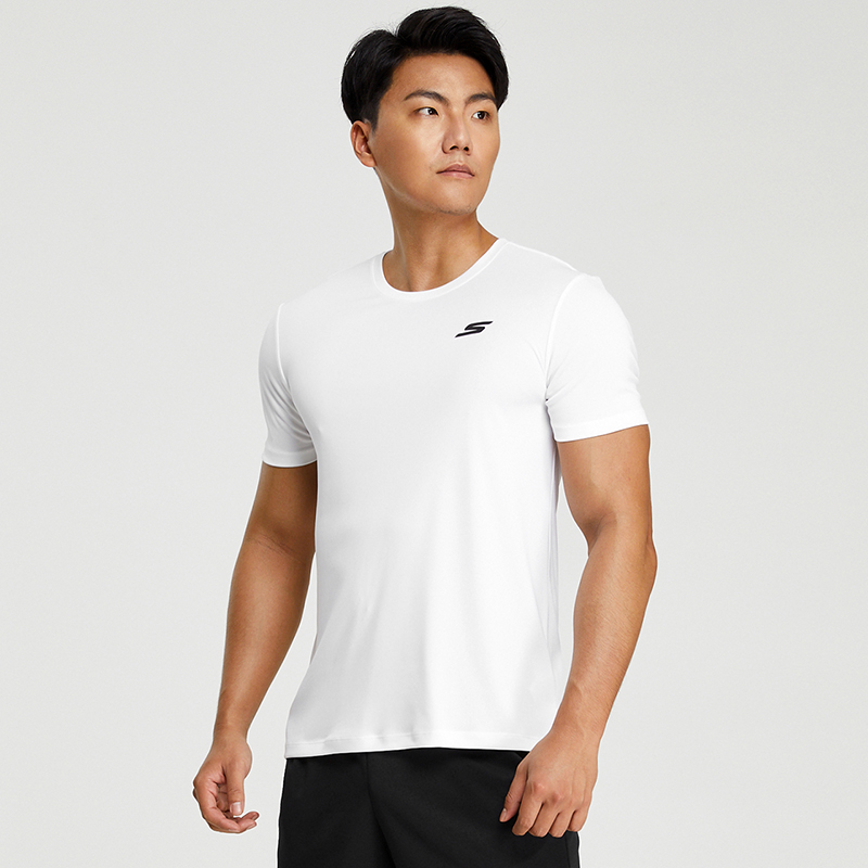 Skechers斯凯奇运动跑步套装男夏季透气短袖T恤短裤二件套男R,运动服/休闲服装,运动套装,淘宝优惠券,粉丝福利购,淘宝优惠卷
