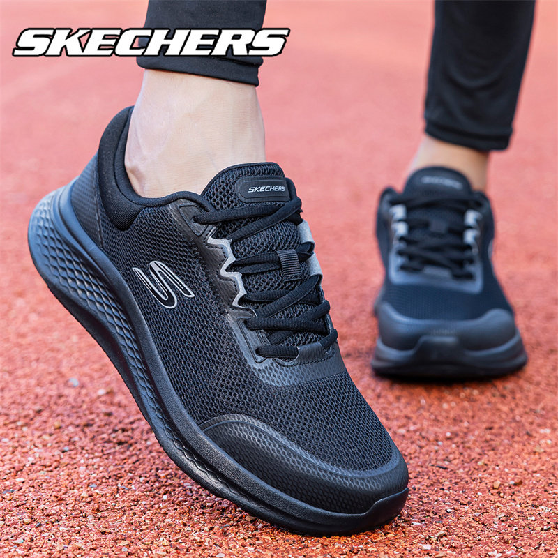 Skechers斯凯奇男鞋跑步鞋官方旗舰店夏季轻便缓震软底休闲运动鞋