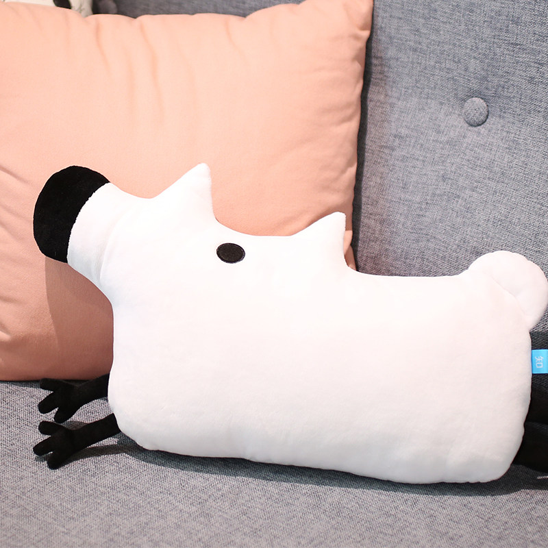 正品知乎刘看山 公仔抱枕靠垫 创意午睡枕沙发床头靠枕 办公室靠