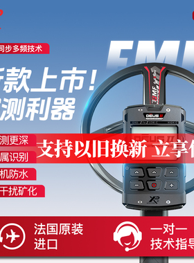 法国xp新款FMF金属探测器探测仪地下高精度寻宝探测黄金银铜仪器