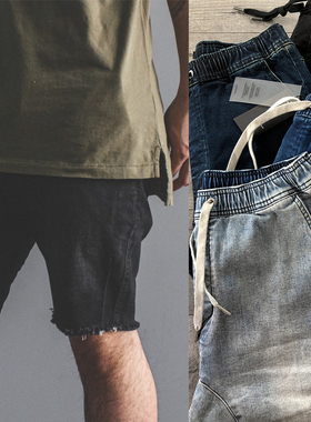 JOGGER之王ZANEROBE经典SURESHOT水洗弹力牛仔短裤男