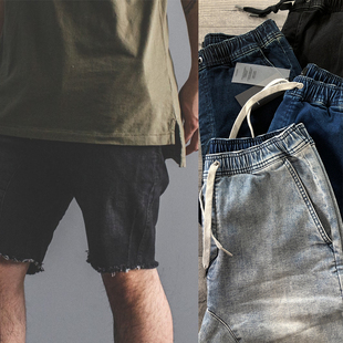 JOGGER之王ZANEROBE经典SURESHOT水洗弹力牛仔短裤男