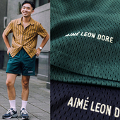 纽约高端A1D进口重磅运动速干撞色宽松情侣短裤 街头复古男女款