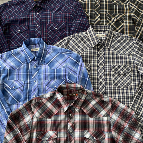 美式复古纯正西部牛仔硬汉衬衫