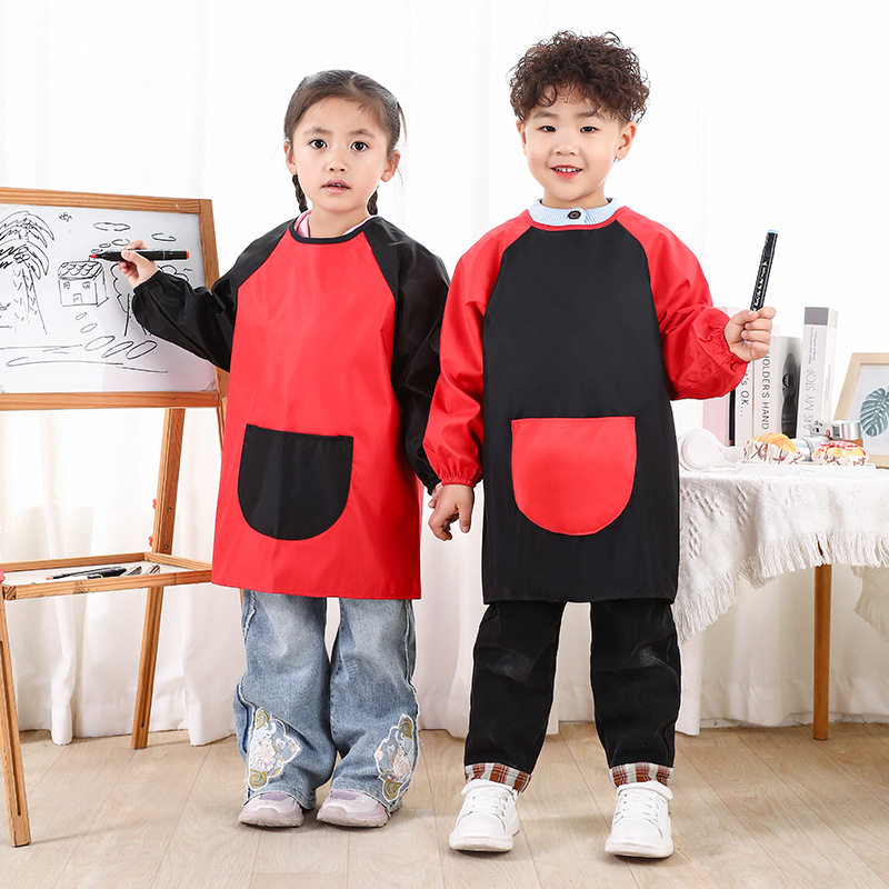 儿童罩衣长袖防水幼儿园