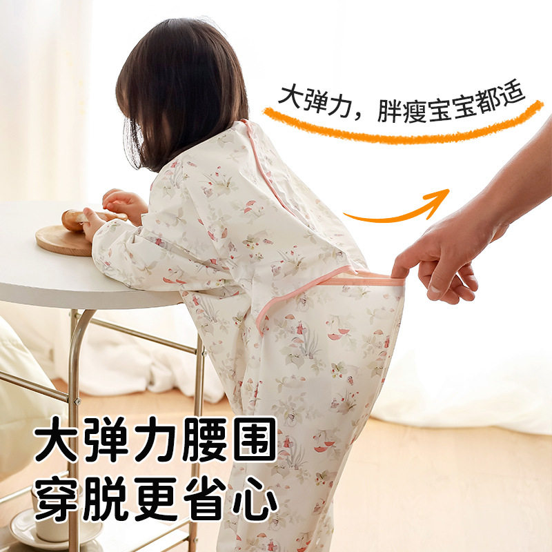 宝宝连体罩衣全身防水防