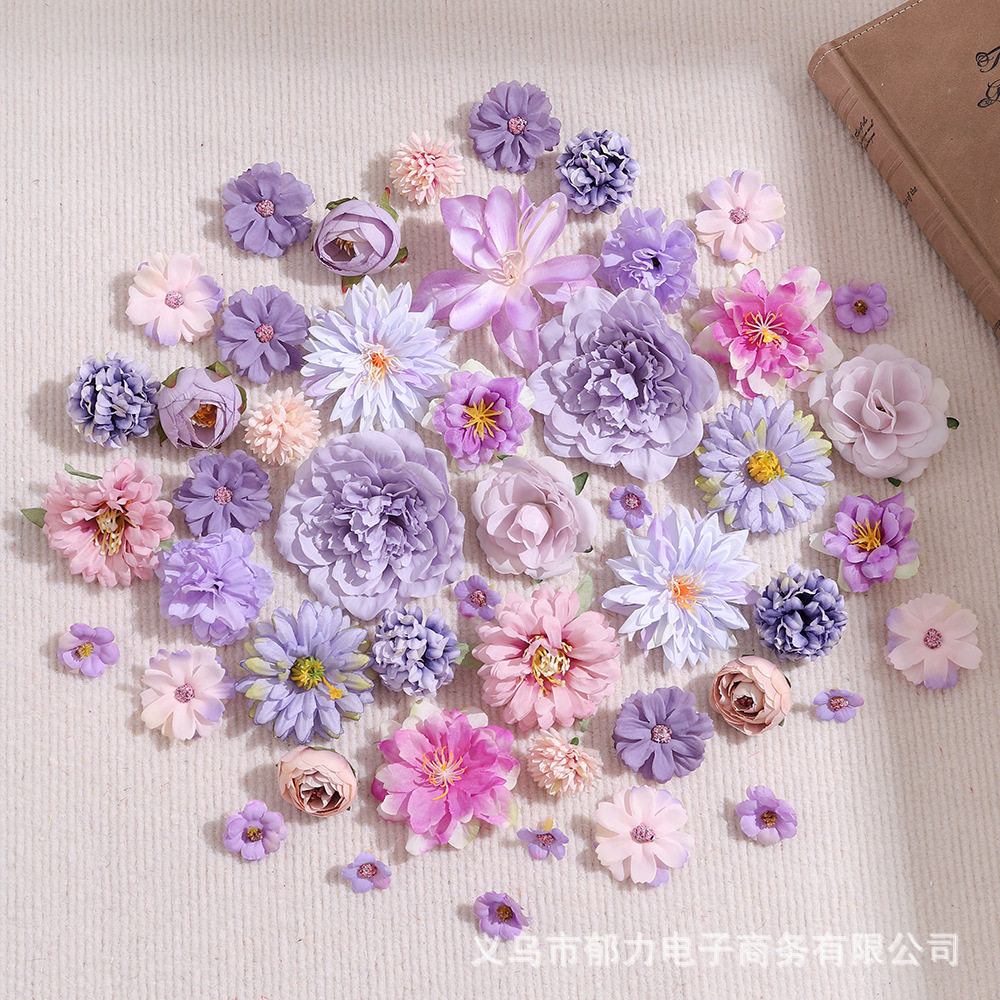48朵组合仿真花diy材料