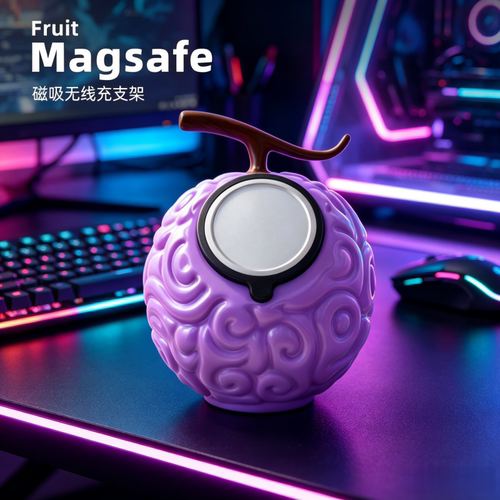 创意造型Magsafe磁吸无线充电底座二次元桌面摆件磁吸手机支架