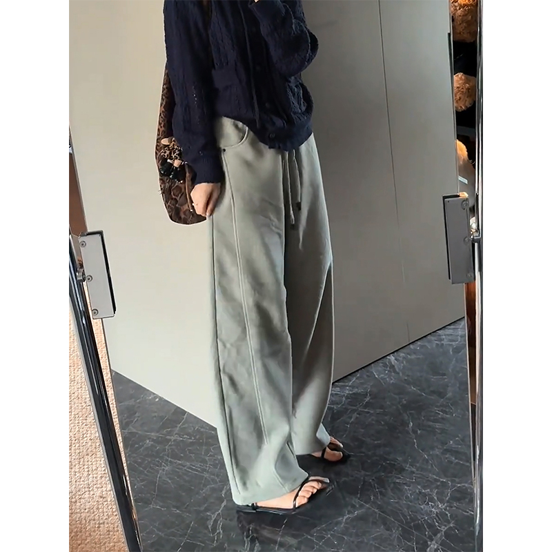 加厚秋冬慵懒风香蕉卫裤女2025