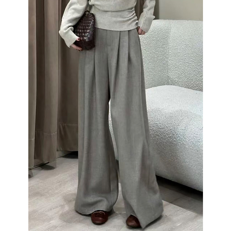 超好看高级感复古气质西装阔腿裤
